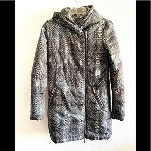 WHITNEY EVE Gray long puffer winter coat small